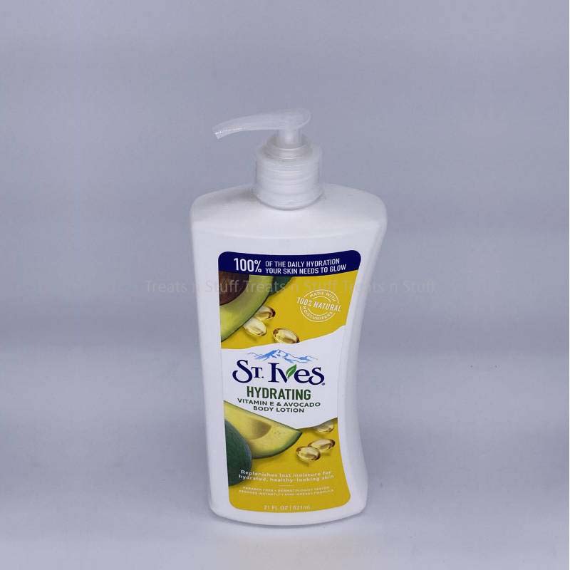 St Ives Hydrating Body Lotion Vitamin E And Avacado 621 Ml Made