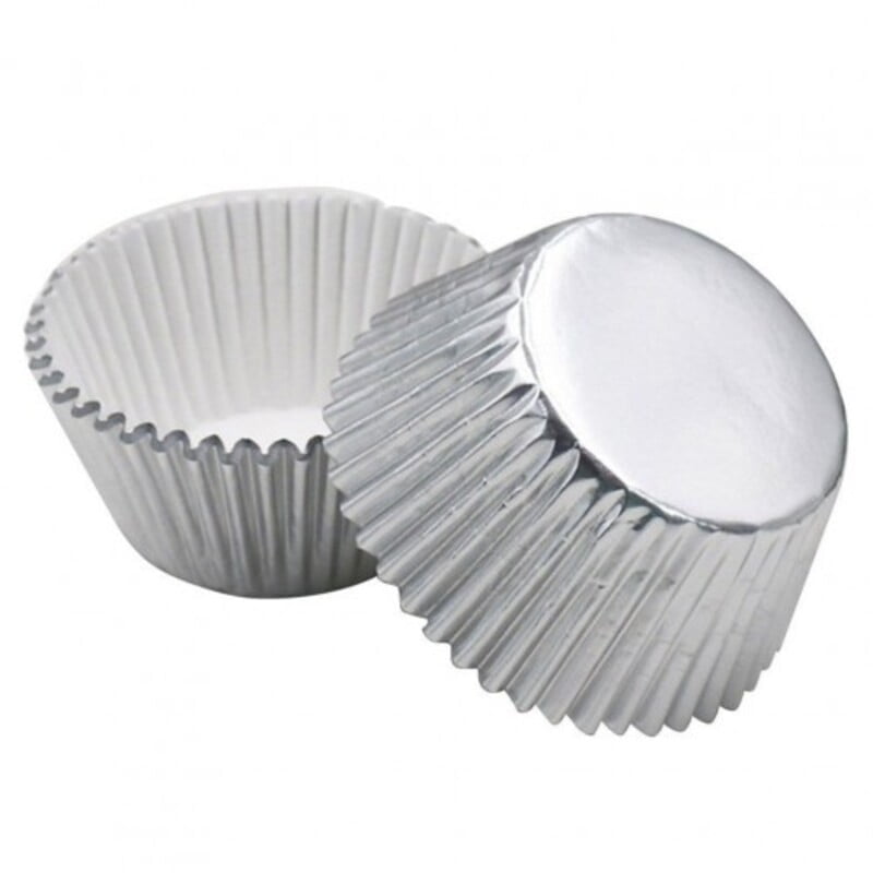 Cup Cake Liners 11 Cm Base Cm Silver 25 Pcs In Sri Lanka