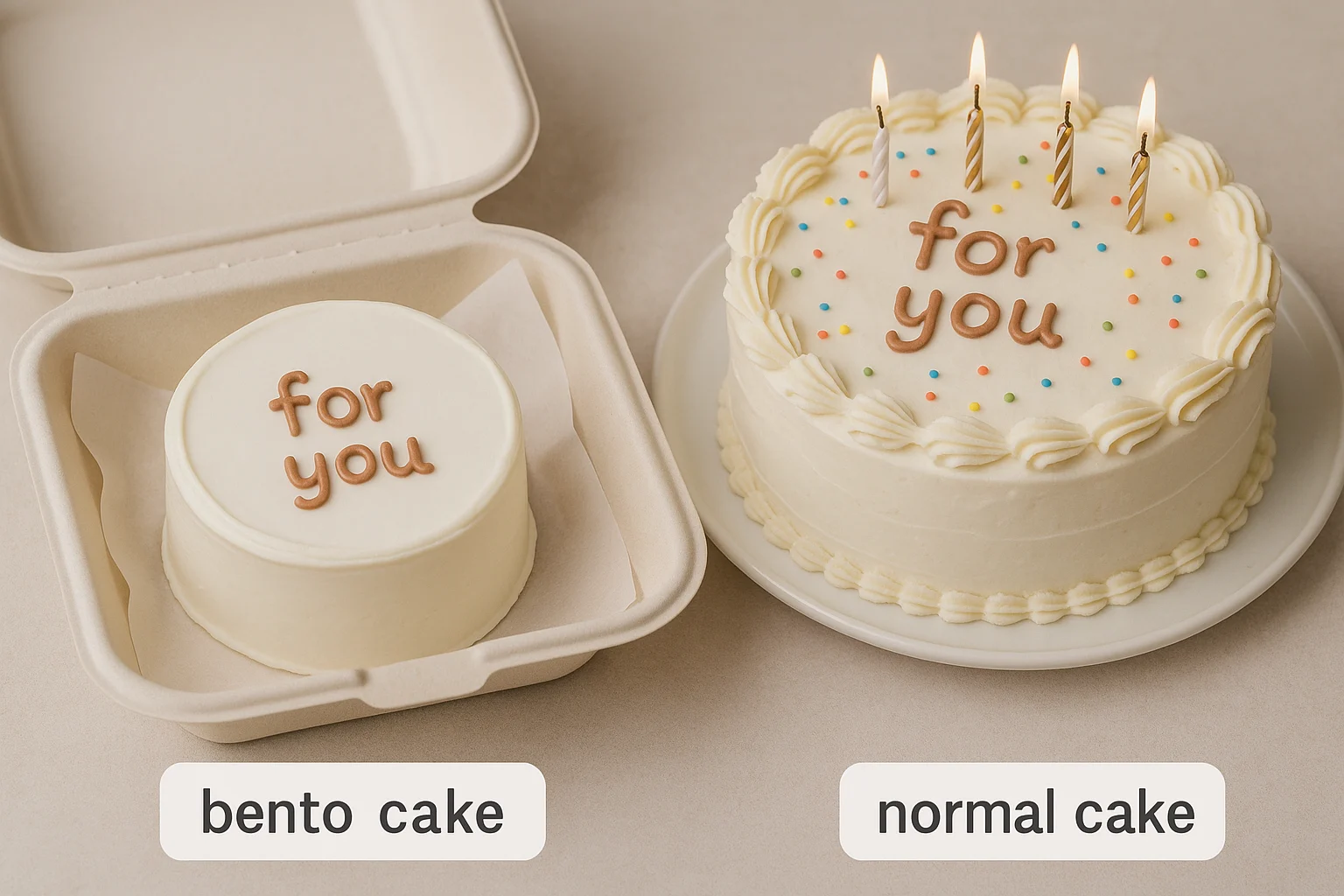What’s the Difference Between a Bento Cake and a Normal Cake?